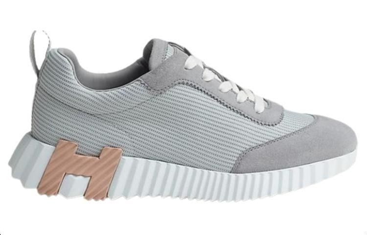 HERMES Bouncing Low-Top Casual Shoes Women's Gray