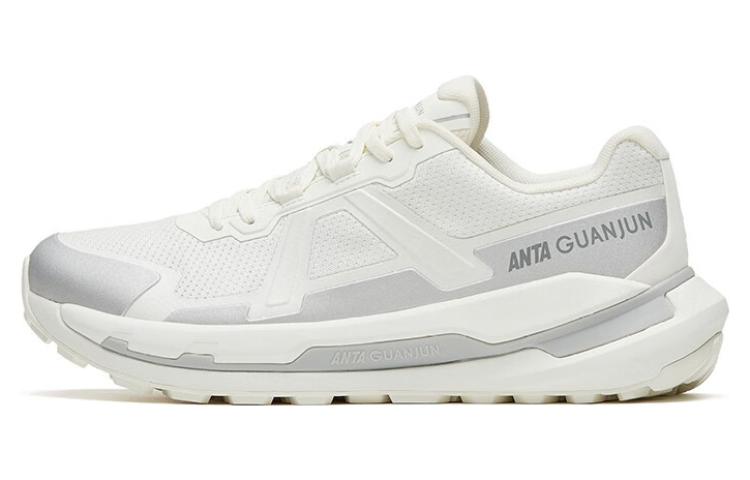 Anta Thunder Strike Lite Anti Slip Wear Resistant Low Top Running Shoes Men's White Gray