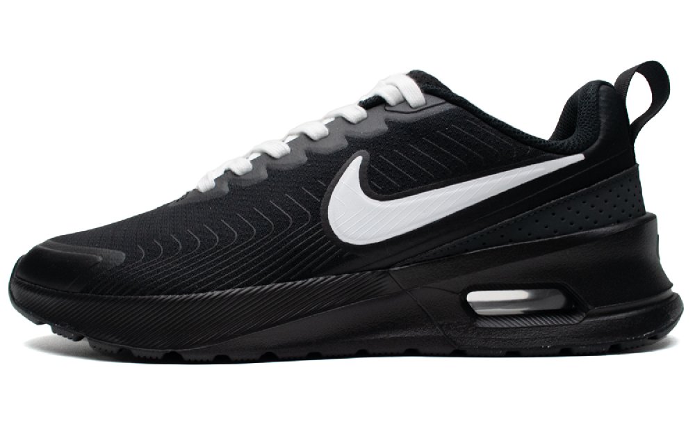 Nike Air Max 1 Breathable And Wear resistant Low Top Running Shoes Men's Black White