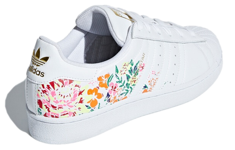 Adidas Originals Superstar Floral Gold Metallic Women's