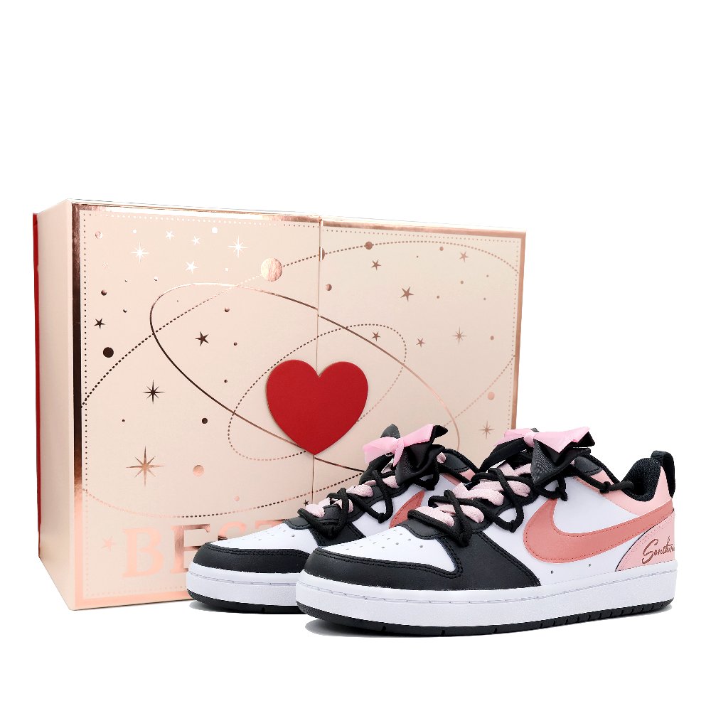 Nike Court Borough Skateboard Shoes Women's Low-Top Pink