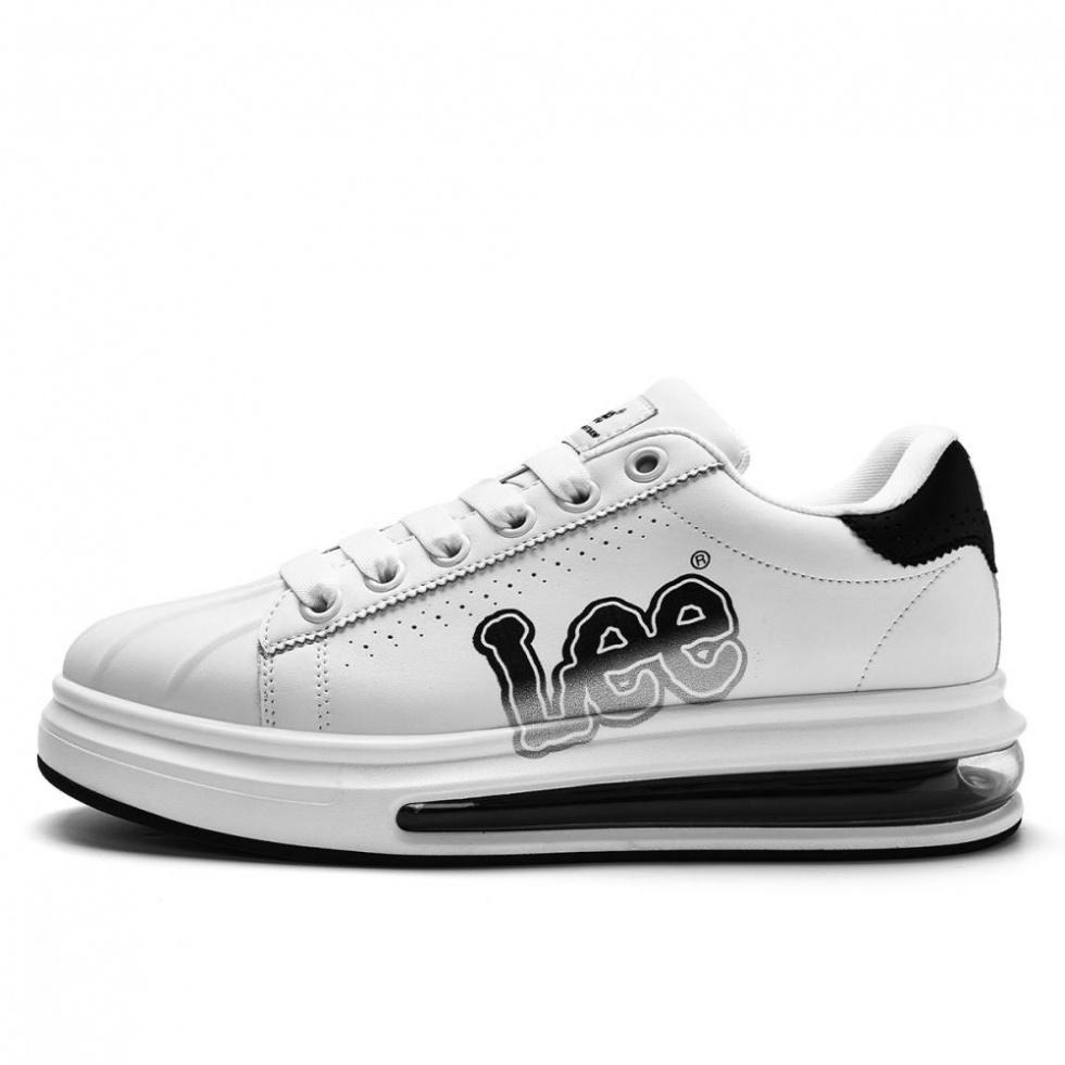 Lee Trendy Versatile Comfortable Air Cushion Height Increasing Low-Top Skateboard Shoes Men's
