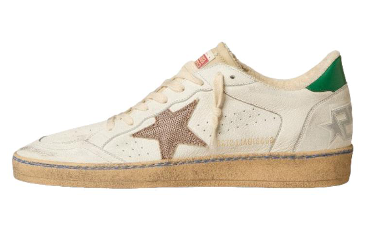 Golden Goose Ball Star Low-Top Skateboard Shoes Men's Beige