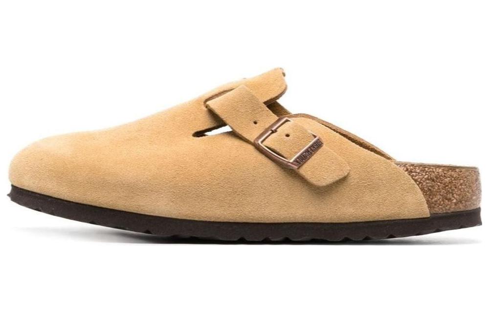 Birkenstock Women's Boston Suede Leather 'Latte Cream'