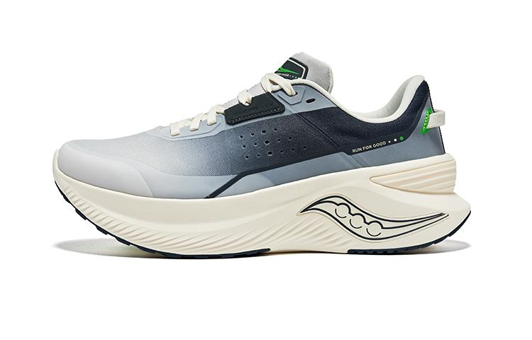 Saucony Cushioned Slip-Resistant Low-Top Casual Running Shoes Unisex Gray Blue