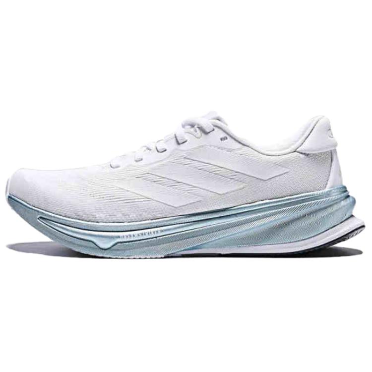 Adidas Supernova Rise 2 Anti Slip Wear Resistant Low Top Running Shoes Women's Gray Blue