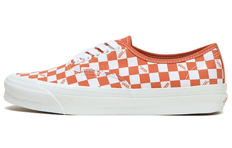 Vans Vault Og Authentic Lx Checkerboard Mecca Orange