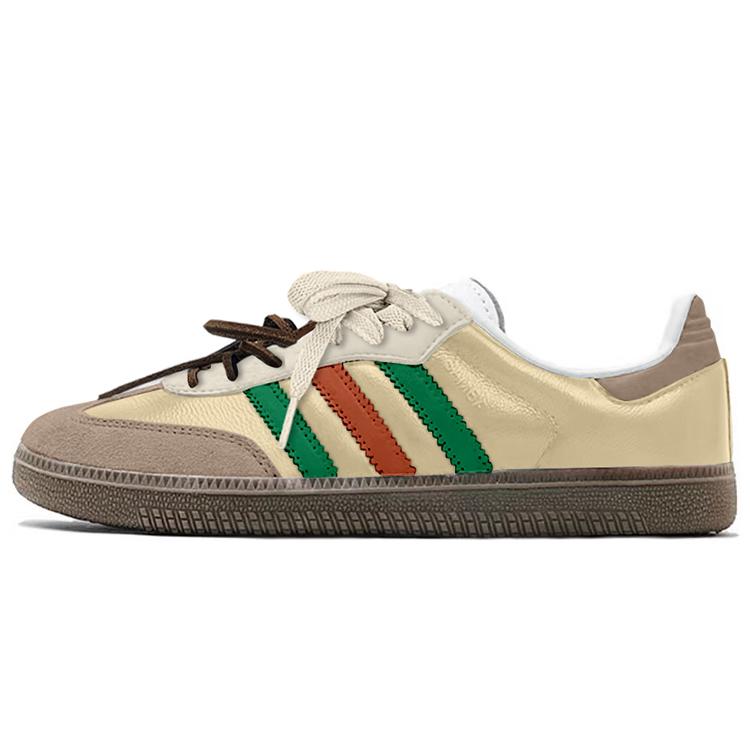 Adidas Originals SAMBA OG Slip Resistant Low Top Skateboard Shoes Unisex Green Red
