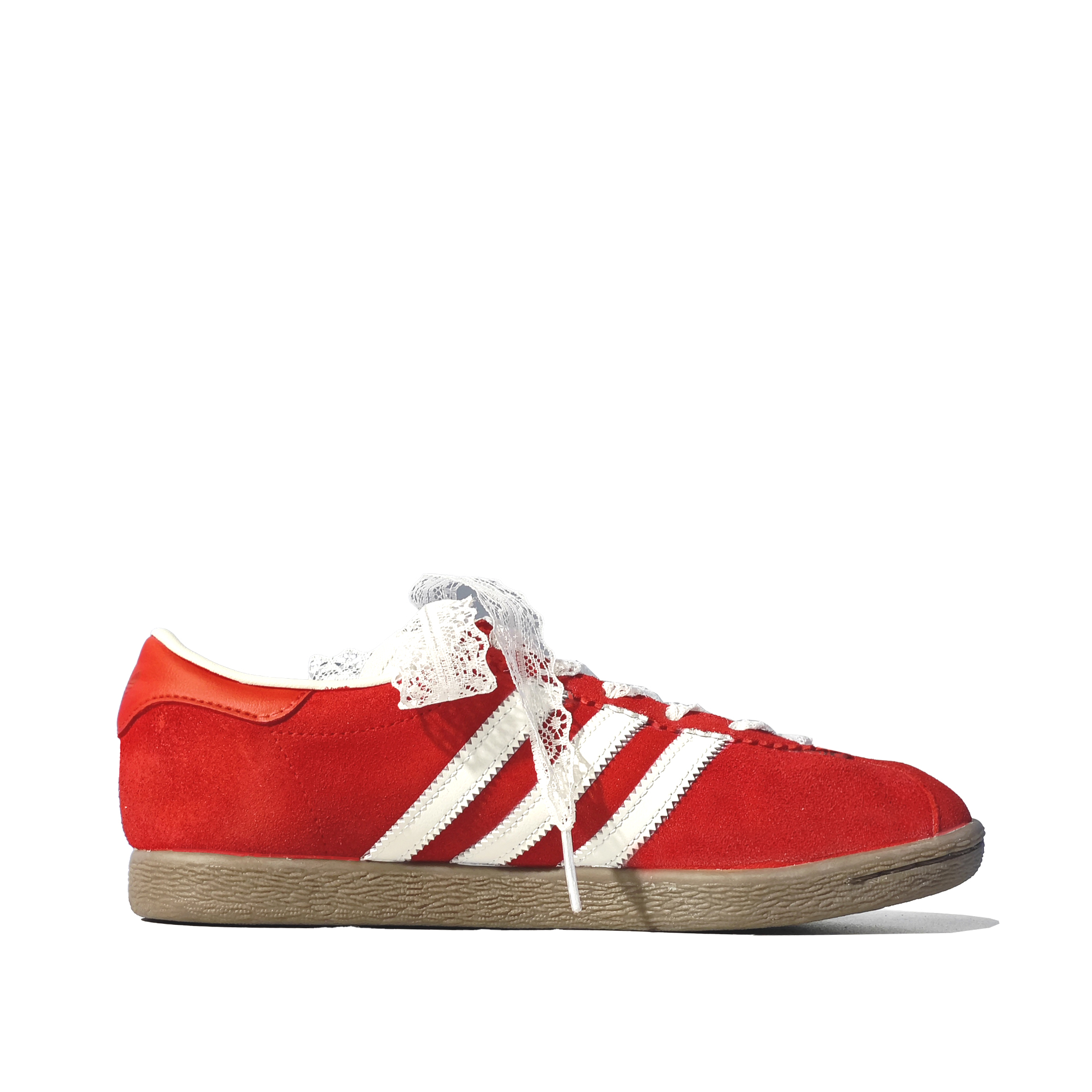 Adidas Originals Stadt Lace Red Cushioning Abrasion Resistant Breathable Low top German Army Trainers Unisex