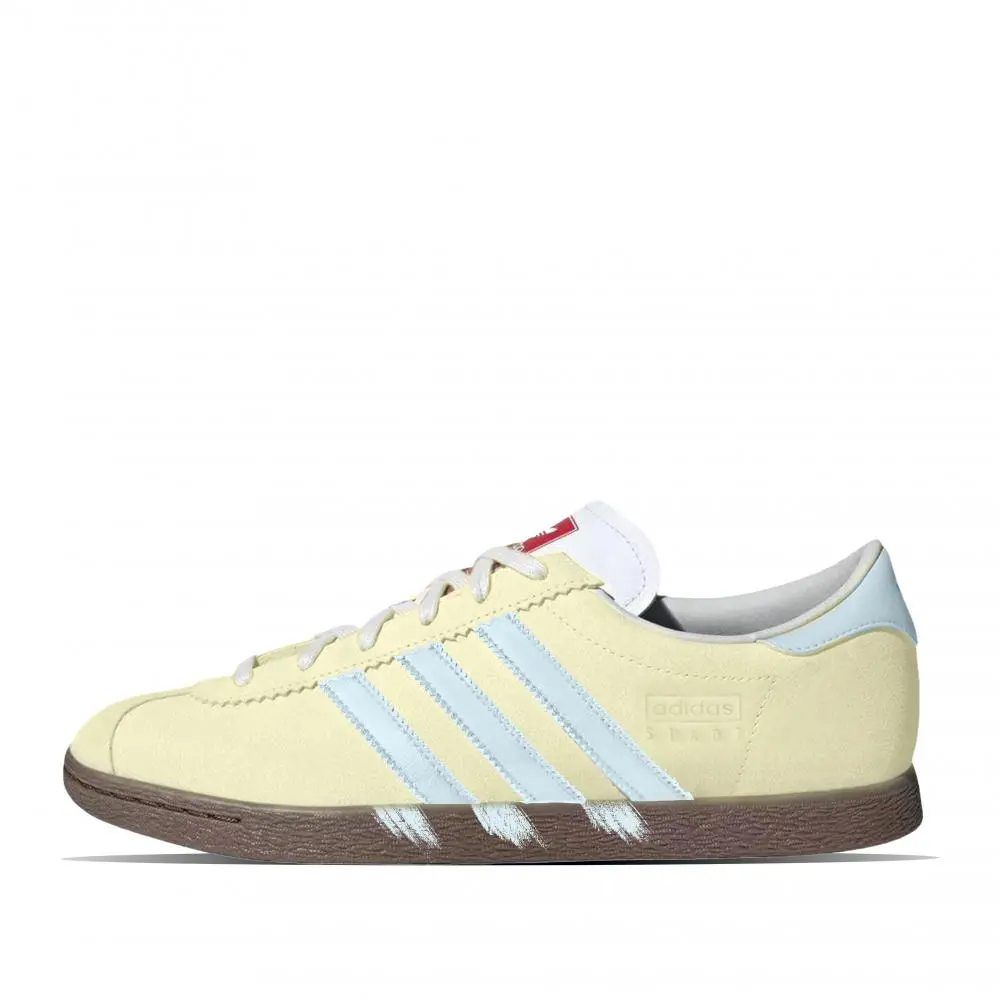Adidas Originals Stadt Sea Salt Lemon Quick Dry Low top German Army Trainers Unisex Yellow Blue