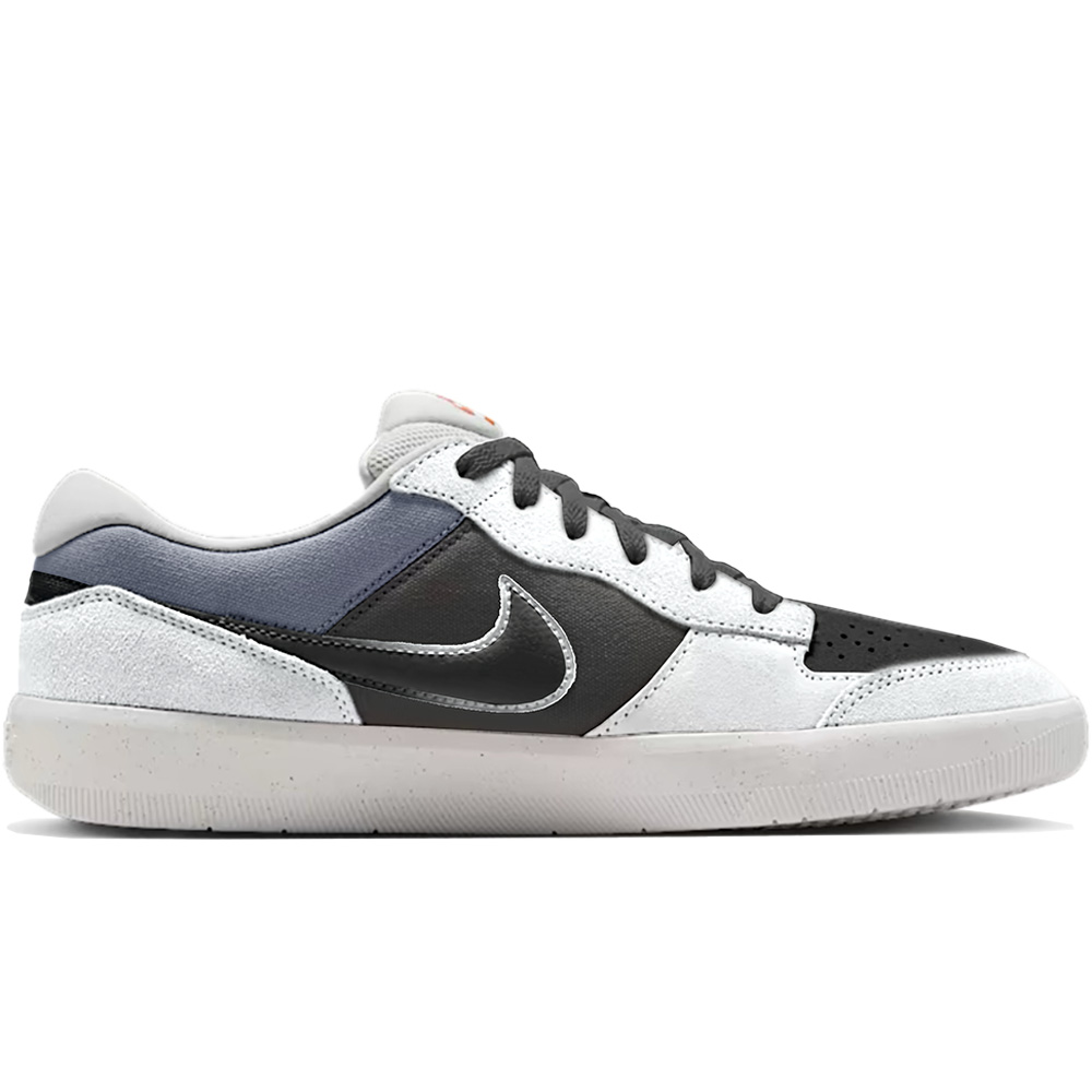 Nike SB Force 58 Speed Shadow Abrasion Resistant Low top Casual Shoes Unisex Black White Gray