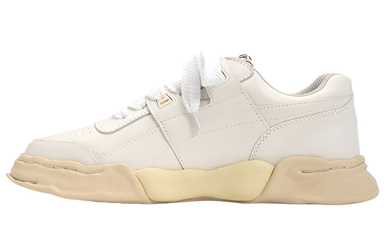 Maison MIHARA YASUHIRO Parker OG Sole PF Leather Low-Top Sneaker White