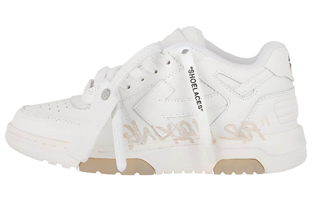 OFF WHITE Out Of Office Low Top Sneaker 'White Beige' Women's