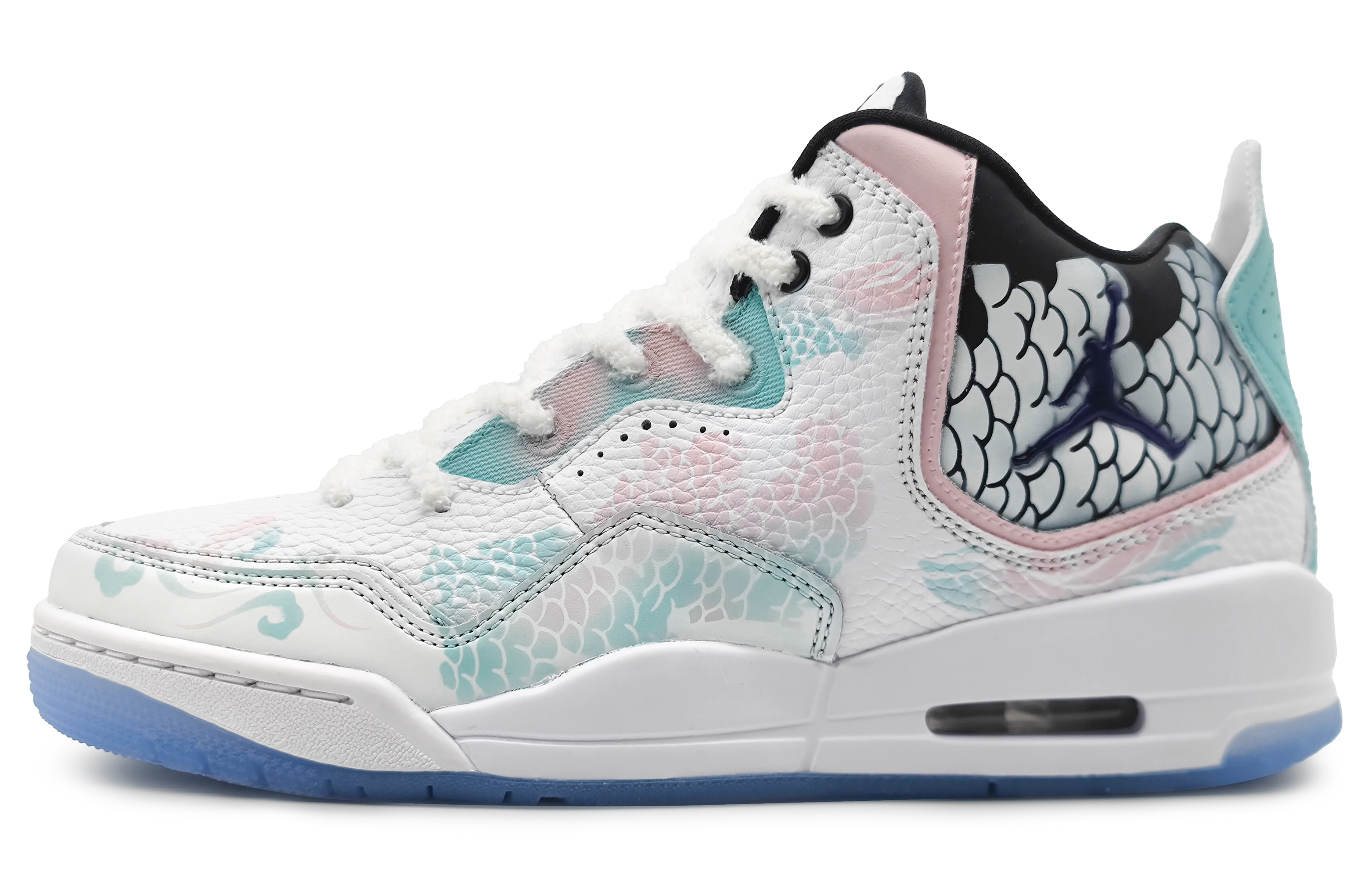 Jordan Courtside 23 Mid Top Vintage Basketball Shoes Men's Pink Cyan купить в интернет-магазине Yoocart с быстрой доставкой по России.
