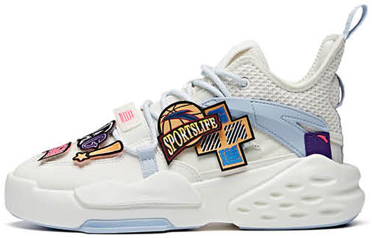 ANTA Baas Velcro 'White Blue' Women's