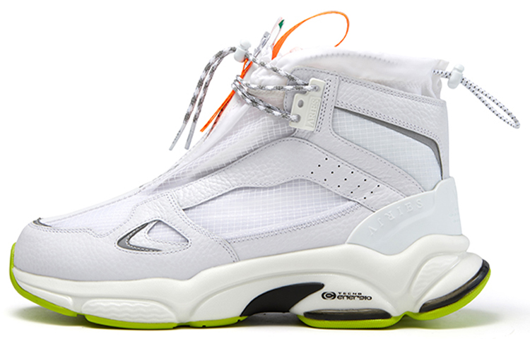 Aries x FILA FUSION Cushioning Anti Slip And Wear Resistant Coverage Support Mid Top Casual Shoes Women's White