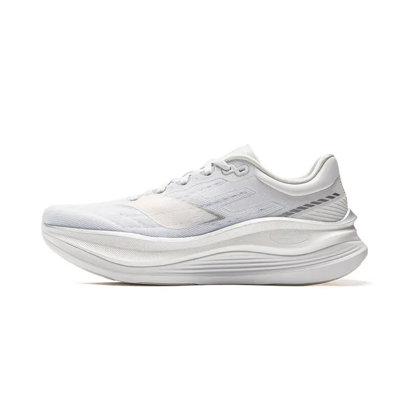 LiNing Yueying 5 Pro Shock Absorbers Rebound Low top Trail Running Shoes Men's Standard White Silver