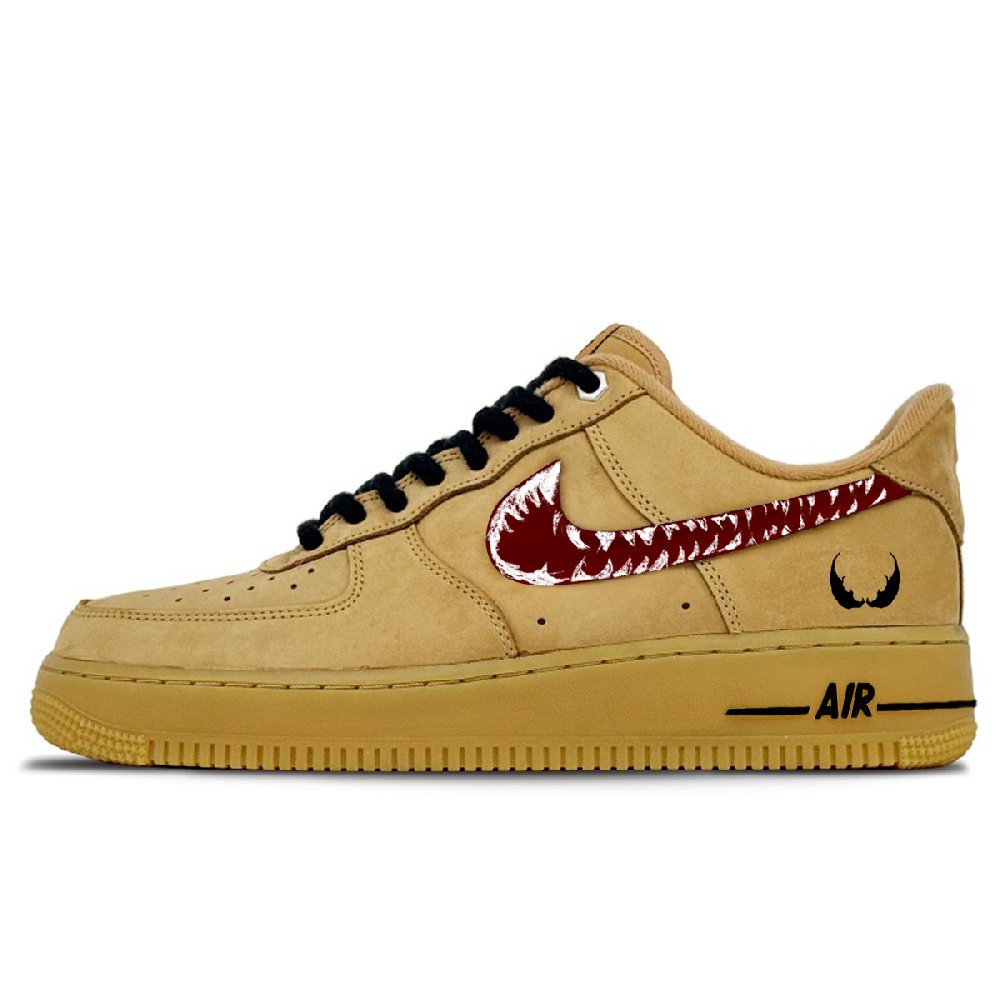 Nike Air Force 1 Lv8 Non-slip Lightweight Low-Top Skateboard Shoes Unisex Light Brown