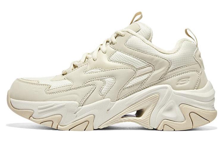 Skechers Stamina V3 Cushioning, Wear Resistant Low top Chunky Sneakers Men's White Beige