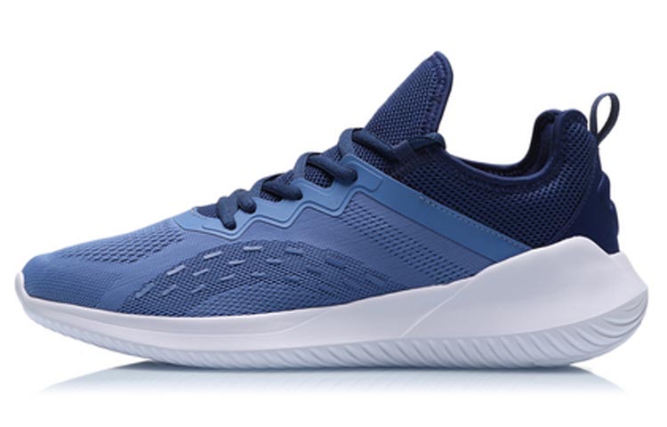 LiNing Cushioning Anti-Slip And Wear-Resistant Low-Top Running Shoes Men's River Blue