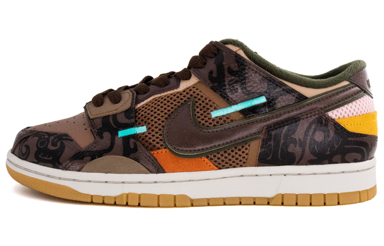 Nike Dunk Skateboard Shoes Men Low-Top Brown/Green/Black