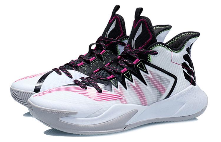 LiNing Storm Slip-Resistant Lightweight Rebound Mid-Top Basketball Shoes Men's