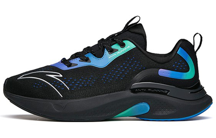 Anta Shu Bomb Low-Top Running Shoes Men's Black Blue