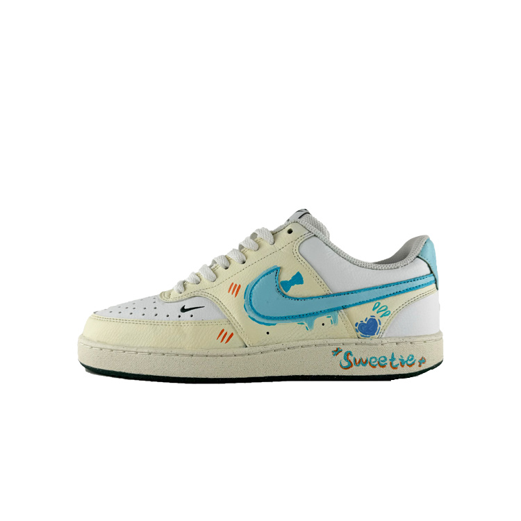 Nike Court Vision Low Abrasion Resistant Low top Skateboard Shoes Women's