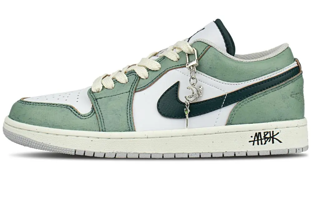 Jordan Air Jordan 1 Shock Absorbers Low Top Vintage Basketball Shoes Unisex Green