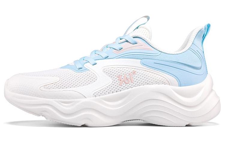 361° Cushioning Rebound Low-Top Running Shoes Women's White Blue