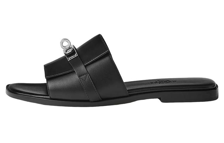 HERMES Giulia Noir Calfskin