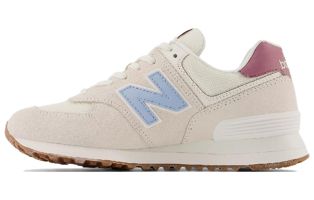 New Balance 574 Beige Baby Pink Ecru Blue Women's