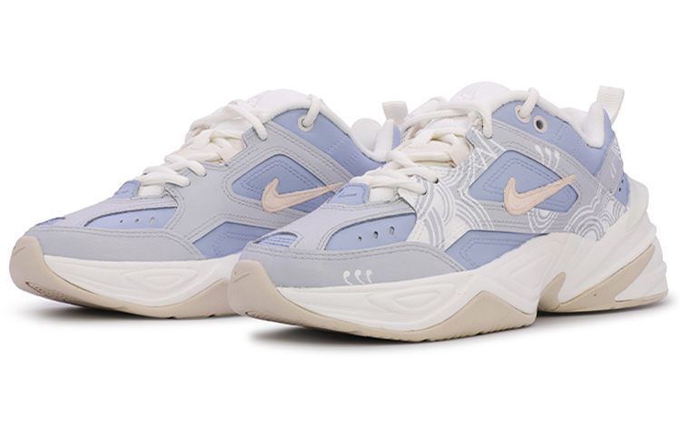 Nike M2K Tekno Phantom Cushioning Low Top Chunky Sneakers Women's Blue White купить в интернет-магазине Yoocart с быстрой доставкой по России.