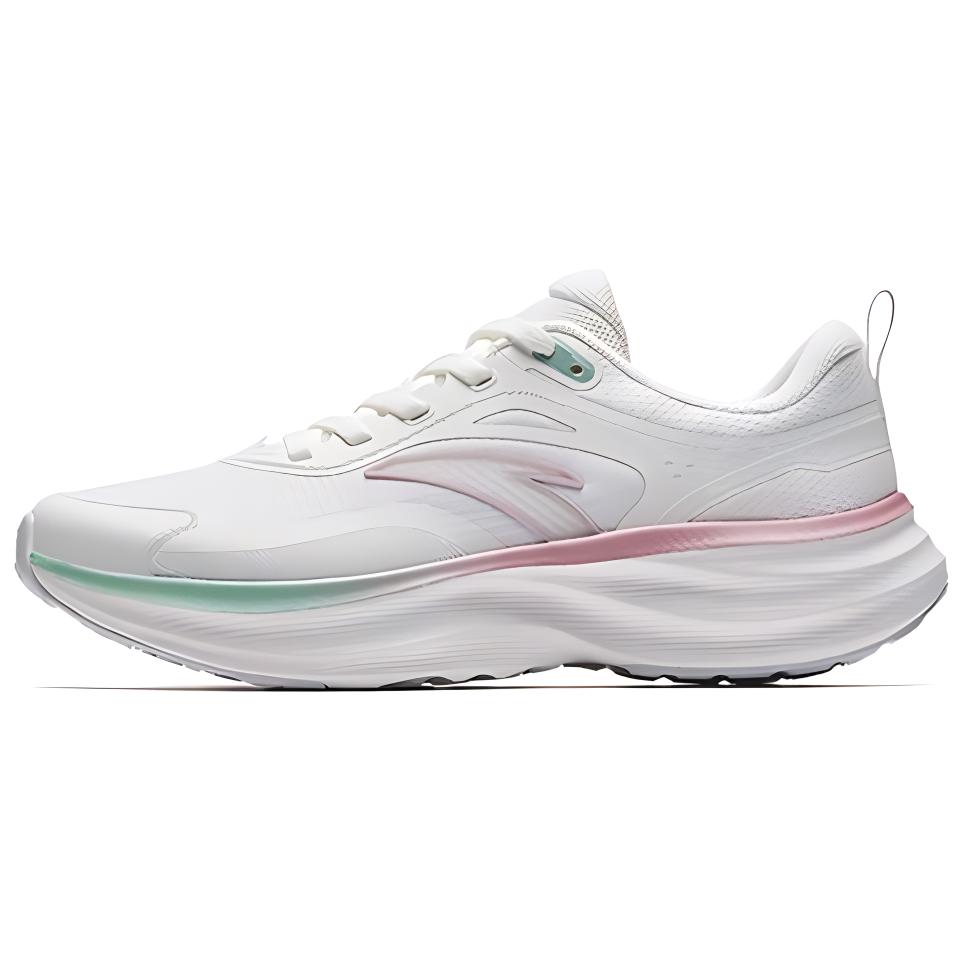 Anta Light Cloud Anti-Slip Wear-Resistant Low-Top Casual Running Shoes Women's White Pink Green