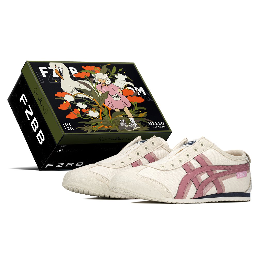 Onitsuka Tiger MEXICO 66 Low-Top Casual Shoes Unisex Pink Beige