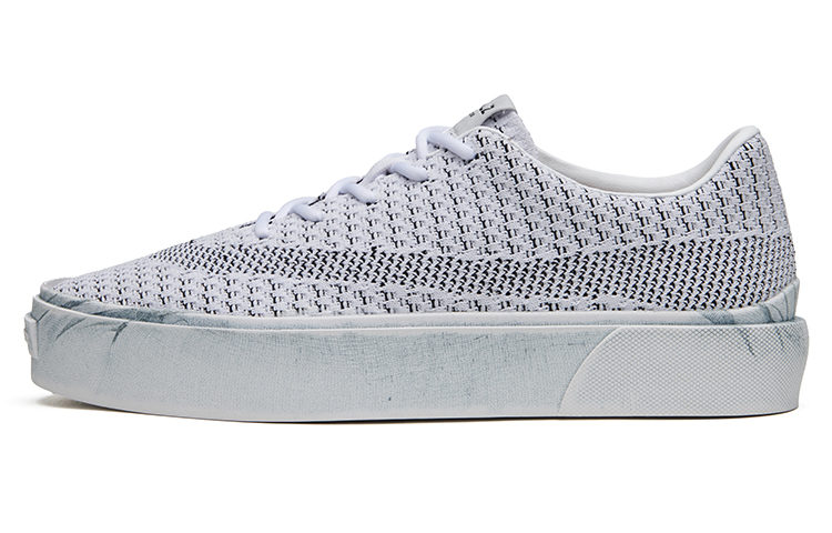 EQLZ EQUALIZER Fault GhostKnit Low-Top Skateboard Shoes Unisex Spotted White