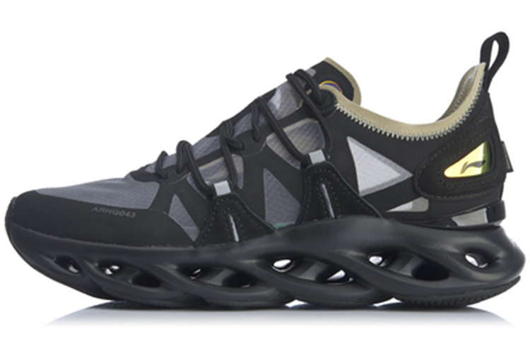 LiNing Arc Anti-Slip Wear-Resistant Low-Top Running Shoes Unisex Black