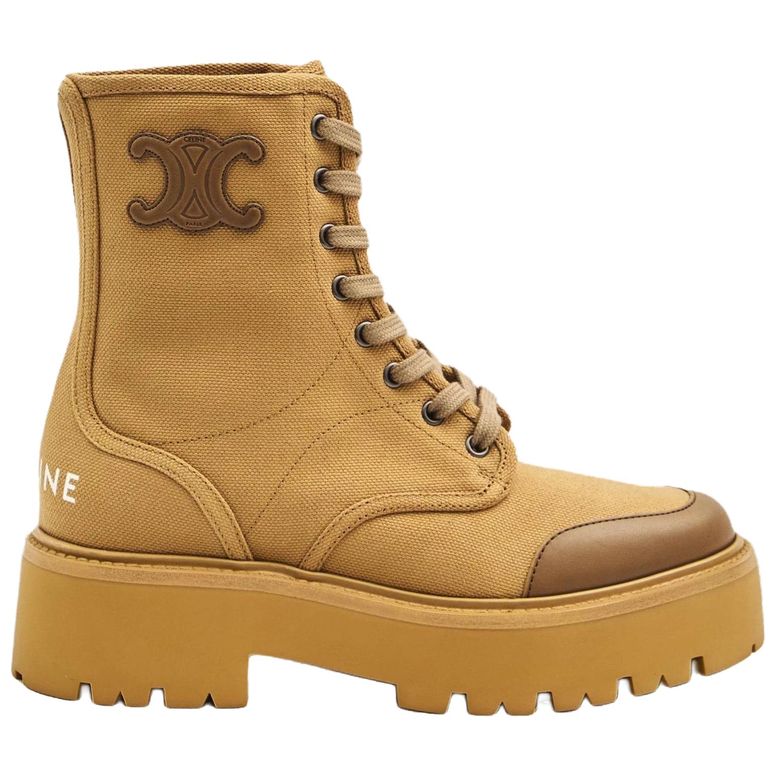 CELINE Short Martin Boot Women's Light Brown