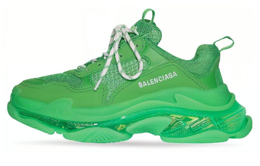Balenciaga Triple S Clear Sole Bright Green