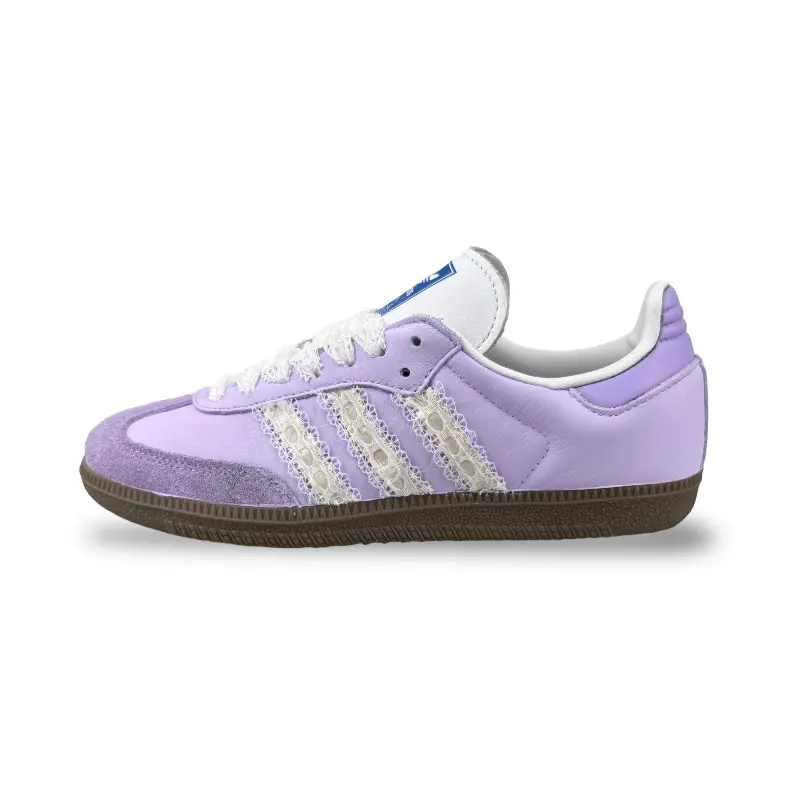 Adidas Originals SAMBA OG Low top German Army Trainers Women's Purple