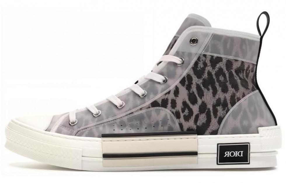DIOR B23 High Top Brown Leopard