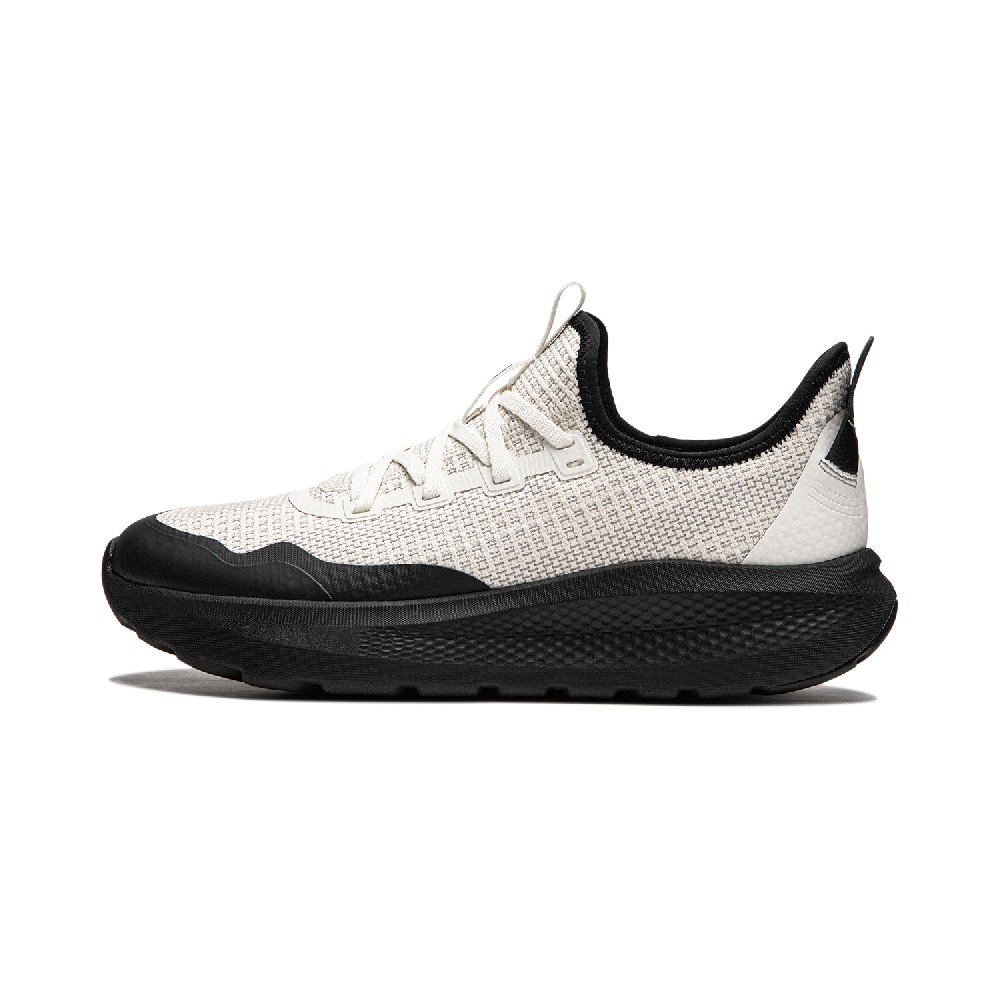 LiNing Cloud Ease Slip On Shock Absorbers Slip Resistant Abrasion Resistant Low top Casual Shoes Men's White Black