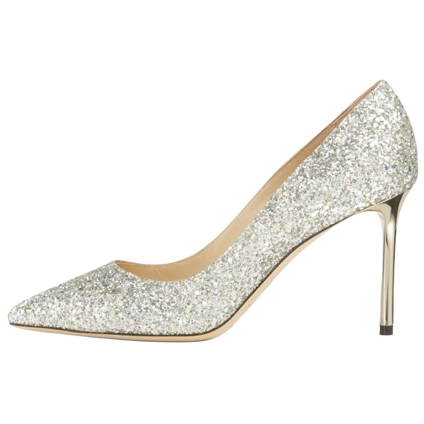 Jimmy Choo Romy Slim Heel High Heels 8.5cm Women's Champagne
