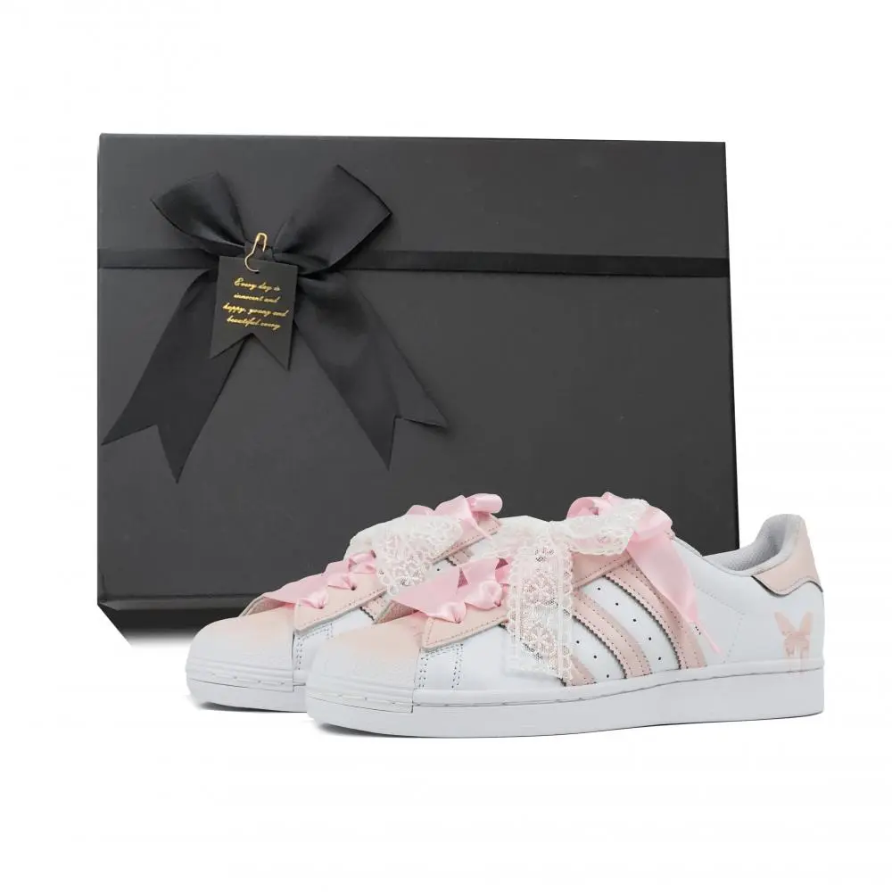 Adidas Originals SUPERSTAR Shell Head 2.0 Dreamy Ballet Box Lightweight Coverage Low top Skateboard Shoes Unisex Pink