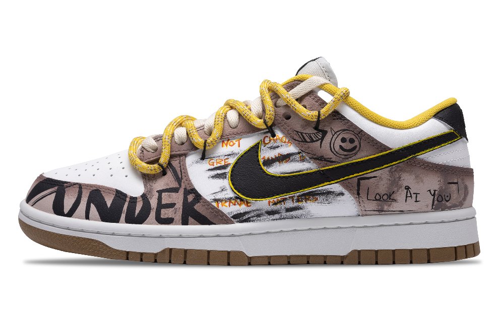Nike Dunk Slip-Resistant Low-Top Skateboard Shoes Unisex Brown