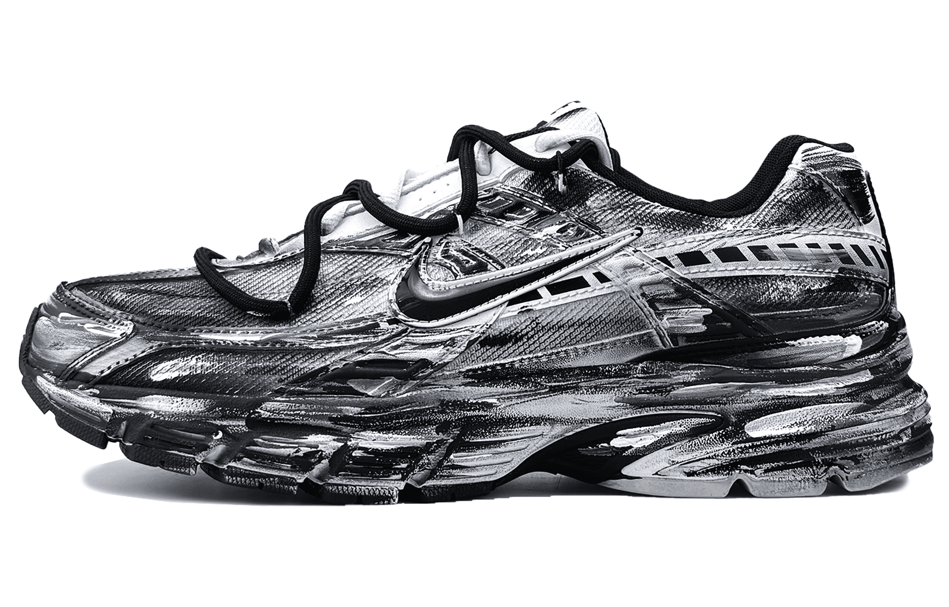 Nike Initiator Abrasion Resistant Low Top Running Shoes Men's Black White купить в интернет-магазине Yoocart с быстрой доставкой по России.