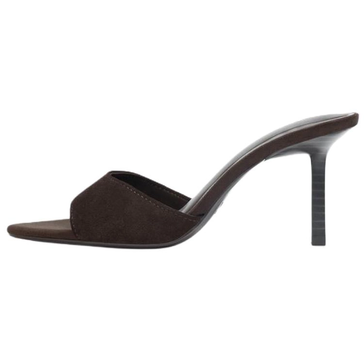 ZARA Slide Slippers Women's Chocolate