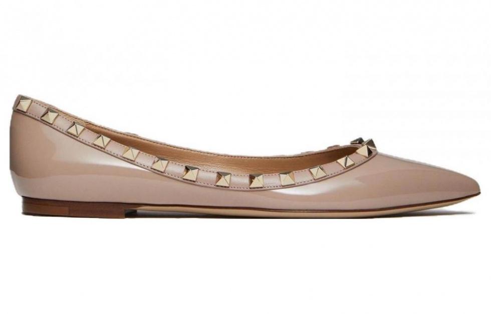 Valentino Rockstud Patent Leather Flats Women's купить в интернет-магазине Yoocart с быстрой доставкой по России.
