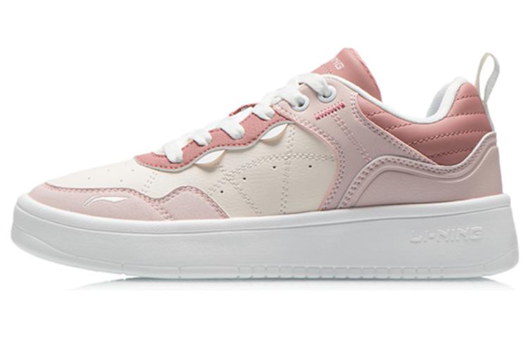 LiNing The Beginning Of The Line Slip Resistant, Abrasion Resistant, Lightweight Low Top Skateboard Shoes Women's Pink