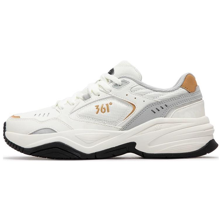 361° Sailing Series Anti-Slip And Wear-Resistant Breathable Low-Top Casual Shoes Women's White Gray